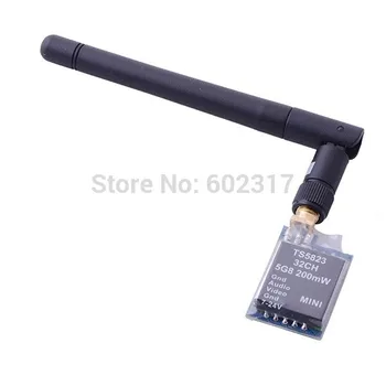 BOSCAM TS5823 5.8G 32Ch 200mW Channels FPV Mini Wireless AV Transmitter Module Antenna for rc helicopter quadcopter with camera