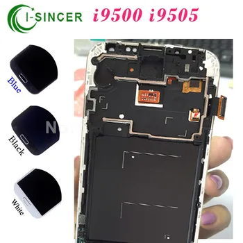 10PCS For Samsung 9500 9505 For Galaxy S4 LCD Display Touch Screen Digitizer Assembly With Frame Replacement White/Black/Blue