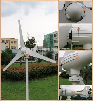 DISCOUNT! 400W 12V or 24V 3 blades wind turbine generator with hybrid controller with1.2m Wheel Diameter for wind soalr system