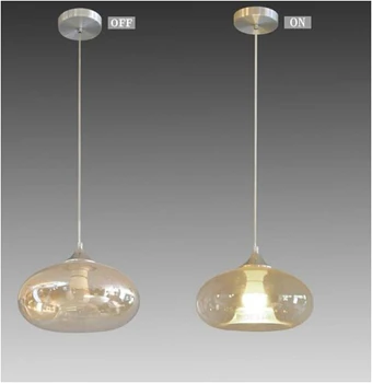 Modern E27 bulb Glass pendant Lighting Fixtures