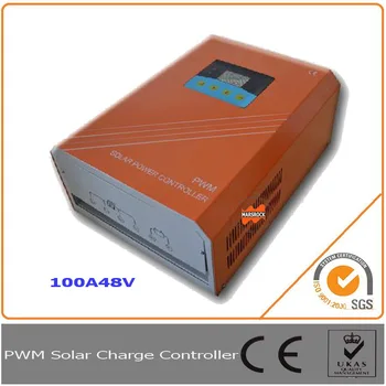 100A 48V solar charge controller, regulator with RS232 for Communication and LCD display and fan cooling, max 4800W input power!