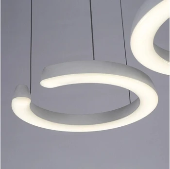 Simple Creative Circular Modern LED Pendant Lights Fixtures For Living Dining Room Hanging Lamp Indoor Lighting Lustres De Sala