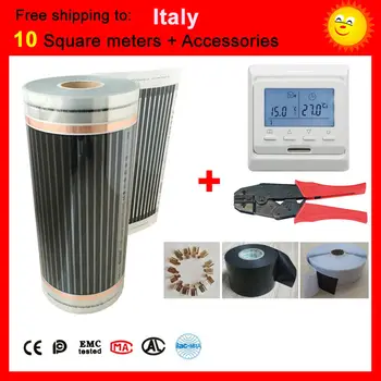 To Italy,10 Square meter CE certified electric Heating film, electric carbon element heating film good to health