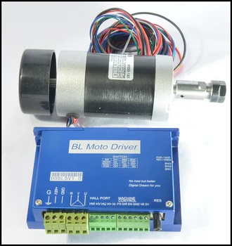 One set 400W brushed high-speed air-cooled spindle motor TAKE er11 with driver