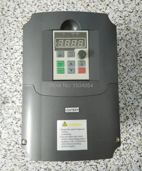 220v 4kw 1 phase input and 3 phase output frequency converter/ energy save/ ac motor drive/ ac drive/ VSD/ VFD/ 50HZ