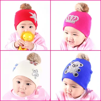 Wholesale baby novelty beanies hats 0-2 year old boy girl lovely OWL design winter hat thermal outdoor children kids brand gorro