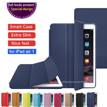Nice special design logo full protect magnetic smart pu leather case for apple ipad air mini 1 2 3 case cover slim thin slim