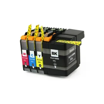 Full Ink 1Set 4 PCS Ink Cartridge LC12E LC12EXXL Printer for Brother MFC-J6925DW with chip