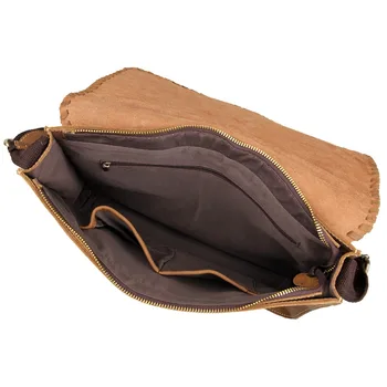 J.M.D Crazy Horse Leather Envelope Sling Bag Women Vintage Hand Purse for Shoulder Messenger Bag Handbags 1009B
