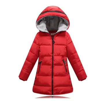 2016 new Girls Winter Coat Thicken Warm Cotton Padded Hooded Kids Winter jacket for girls clothes Children clothing Parkas girl