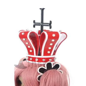 Athemis New Girls Crowns ONE PIECE Perona Princess Tiaras and Flower Hair Accessories Christmas Gift Women