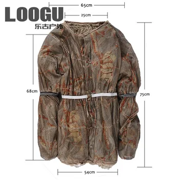 Free size Tactical Outdoor Bionic Camouflage Breathable Hunting Clothes Suit Fleece Military Uniform Hunter Equipment