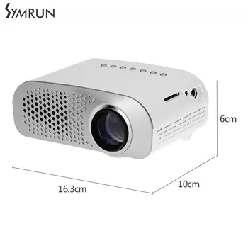 Symrun Dual HDMI TV Mini Projector TV Home Theater LED Projector Support Full Hd 1080p Video Media player Hdmi LCD 3D Beamer