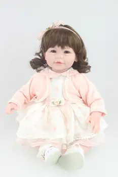 Beautiful doll curls hair design Reborn toddler girl doll sweet baby doll festival Gift Toys for friends
