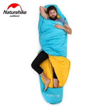 Naturehike Adult Cotton Sleeping Bag Outdoor Camping 3 Season Mummy Lightweight Single Sleeping Bag For Spring And Summer