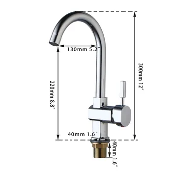 Fashionable in Design and Superb in Workmanship Kitchen Faucet 360 Degree Swivel Hot Cold Water Mixer Kitchen Faucet