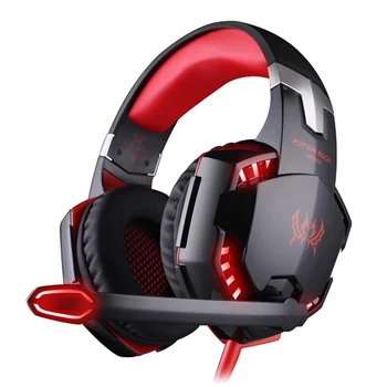 G2200 Pro Gaming Headset Headphone For PS4 Laptop Red LED Line Controller