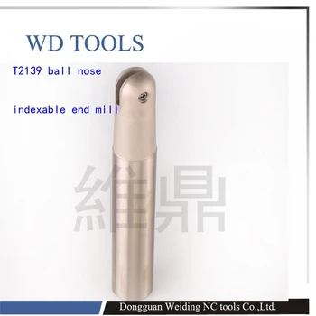 C32-18R-300-1T T2139 T2139- Indexable Ball Nose milling cutter COPY mill for finish machining C32 end mill
