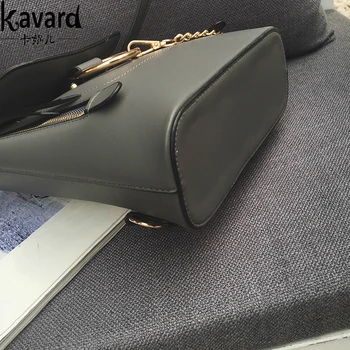 KAVARD Women Shoulder Bag Design Famous Brands Matte pu Leather Handbag With Ring Chain Small Female Daily Clutches