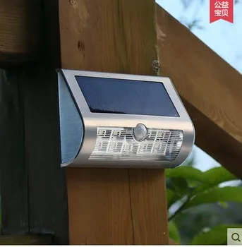 2016 LED Solar Light Outdoor with Human Body Motion Sensor for Garden Wall Lights LEDs Lamp