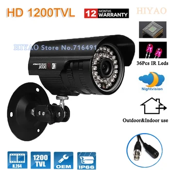 HD 1/2.5'' Sony CMOS 1200tvl 36leds IR Waterproof Outdoor 960H Security CCTV camera surveillance camera