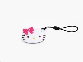 10pcs/lot cartoon hello kitty EM4305 125Khz RFID Writable Rewrite Proximity ID Token Tag Key Keyfobs