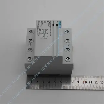 60A 380V~ Three Phase four wire Din rail automatic recovery reconnect over voltage and under voltage protective protection relay