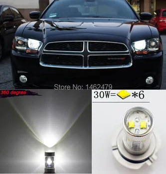 2 x Super Birght 6000K White 9005 HB3 Car  LED Bulb For 2011 & up Dodge Charger Daytime Running Lights