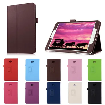 Folding Stand PU Leather Cases Cover For Samsung Galaxy Tab A 10.1 2016 T580N QJY99