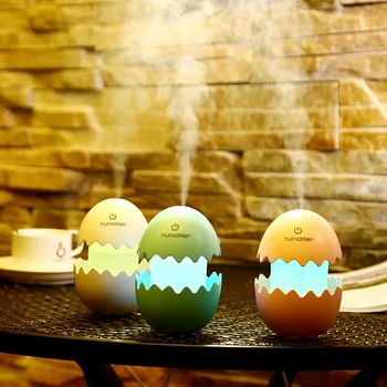 Fun Egg Cartoon Aromatherapy Essential Oil Diffuser LED Lights Ultrasonic Cool Mist Aroma Air Humidifier for Office Baby Bedroom