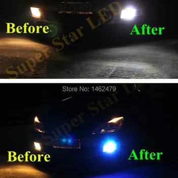 Pair H8 H11 No Error High Power for  CREE Chips LED Projector LED Fog Light DRL Bulb For Volkswagen Golf 6 GTI 2012-2013