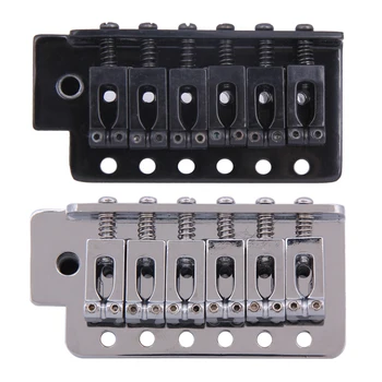 Black/Silver New Replacement Standard Tremolo Bridge Set for Strat Electric Guitar Parts & Accessories