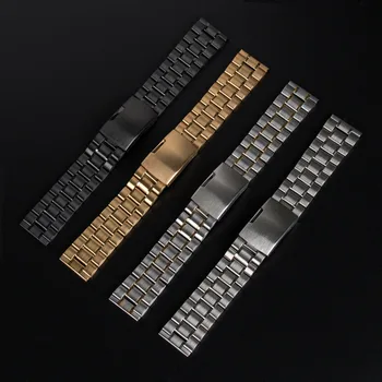 Stainless Steel Strap Watchband for Pebble Smartwatch for Samsung Galaxy Gear 2 SM-R380 for MOTO 360 2nd smart watch men's 46mm