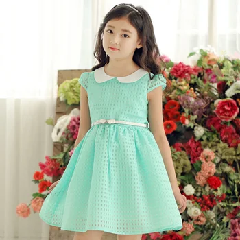 Big Girls Princess Dress Cotton Peter Pan Collar Party Dresses For Girls New Year Costumes Brand Teenage Christmas Dress 6-14Y