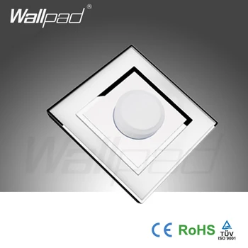 China Manufacturer Wallpad Push Button Luxury Arylic Mirror Panel Wall Light Switch Dimmer