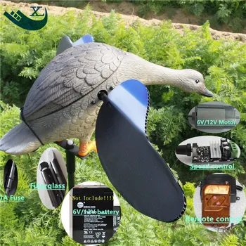 Xilei Outdoor Hunting Remote Control 6V/12V Plastic Duck Decoy Decoy Duck With Magnet Spinning Wings