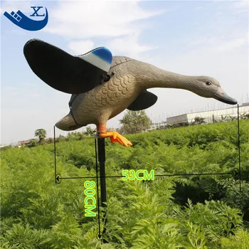Xilei Outdoor Hunting Remote Control 6V/12V Plastic Duck Decoy Decoy Duck With Magnet Spinning Wings