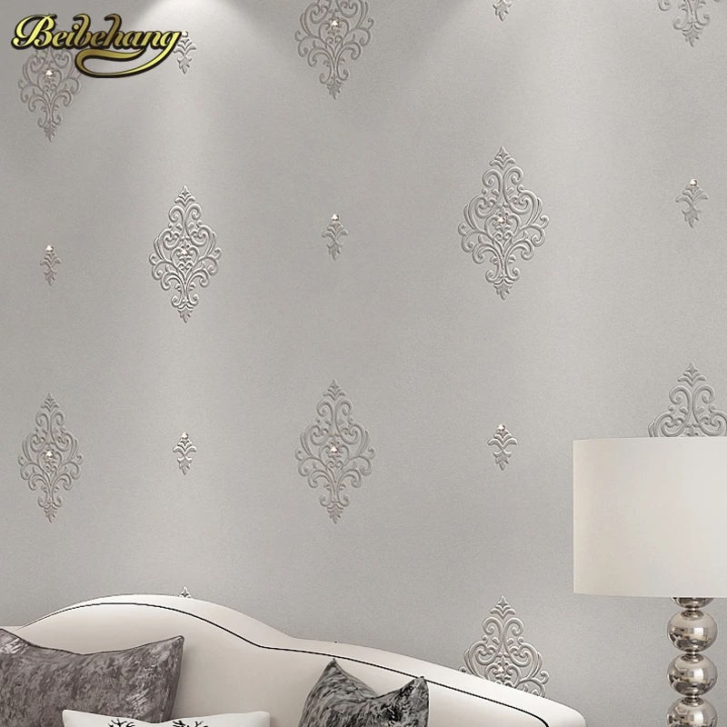Beibehang embroidery diamond papel de parede 3d stereoscopic wallpaper for walls 3 d wall papers home decor papier peint tapety
