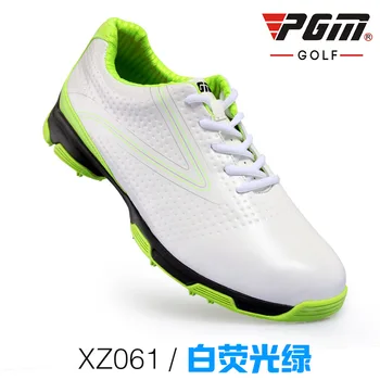 Breathable waterproof first layer leather men's golf shoes anti-skid good grip patent design resistant outdoor sport shoes