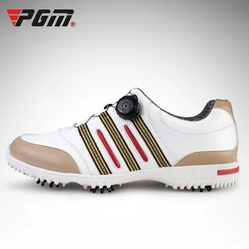 Patent Outdoor Golf Shoes Mens Leather shoes laces send activities nail automatic revolving spikes Professional Spring2017