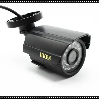 HKES 8pcs/lot HD Camera Black Color CMOS 3000TVL 24IR LEDs Night Vision Waterproof Camera Outdoor CCTV SONY IMX323