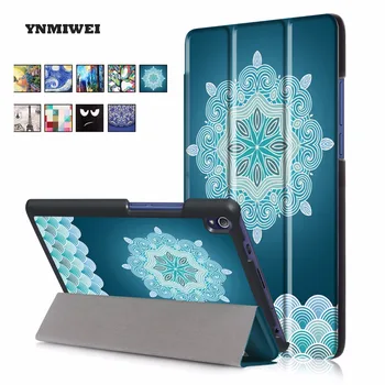 Cover Case For Lenovo P8 Tab 3 8 Plus TB-8703F Pu Leather Folio Flip Stand Holder Shell Smart Case Cover Shockproof