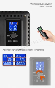 W/ Battery Godox LEDP-260C 30W Ultra Slim Camera LED Video Light Panel Bi-Color 3300K~5600K CRI 95+ Remote Control + AC Adapter