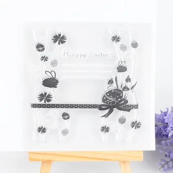 Clear Stamp for Scrapbooking DIY Album Paper Card Making Planner Transparent Silicone Seal Stamp Easter Decoration Craft Supply