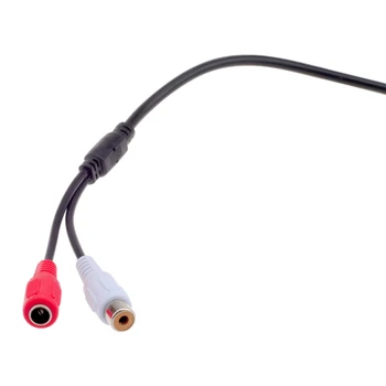 GADINAN CCTV Digital Noise Reduction Audio Monitor Microphone High Sensitivity Sound Pickup DC 12V Input for Security Camera
