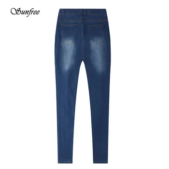 Sunfree 2016 New Womens Denim Skinny Jeans Stretch Pencil Trousers Slim Long Pants Pants Brand New Dec 6