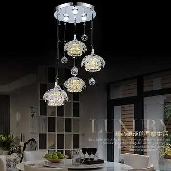 Lustre Modern LED Crystal Chandelier Lighting For Dining Room Bedroom Light Fixtures Crystal Decorative Lights 110V 220V