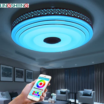 2017 New RGBW Music LED Ceiling Light With Bluetooth Control Color Changing Lighting Led Ceiling Lamp For Romantic Party