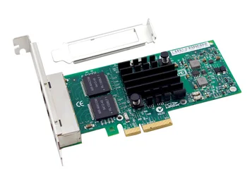 82580EB E1G44HT I340T4 RJ45 PCI-E Gigabit Ethernet Server Network Card 1000Mbps Ethernet LAN Controller Wired 4 port