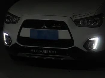EOsuns led drl daytime running light for Mitsubishi ASX 2013, projector lens, top quality, wireless switch, dimmer control